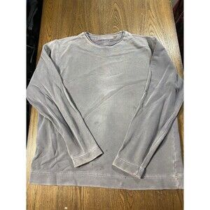 *DISTRESSED* Quicksilver Pullover Silver Edition Sweater Grey size L 24pit2pit